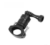 Aluminum Alloy Motorcycle Handlebar Clamp 360 Rotatable Camera Mount Bracket For Light Phone For Dji Gear Fit 15mm To 35mm Tube Black Color(E)