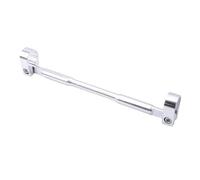 Aluminum Alloy Motorcycle Handlebar Reinforcing Balance CrossBar Strengthen Lever Bar Adjustable Universal Stabilizers(White)