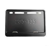 Aluminum alloy motorcycle license plate frame for Philippine plates, built to endure rough terrain and maintain license plate stability (black)