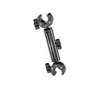 Aluminum Alloy Motorcycle Selfie Stick Mount For Action Cameras With Double Head Clamp And Adjustable Angled Stick Holder