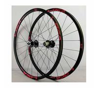 Aluminum Alloy Mountain Bike Wheelset 26/27.5/29 Inch, Disc Brake, Double-layer Rims, Front & Rear, 9/10/11/12 Speed, 100/135mm Qr Black Red 29"