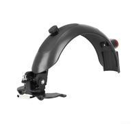 Aluminum Alloy Mudguard with Tail Light for Splash and Debris Protection on For Xiaomi For M365 Pro2 and 1S (Gray + Red)