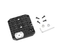 Aluminum Alloy Multi Hole Plate with 1/4 and 3/8 Inch Assembly Board Mounting Holes for Camera Accessories Multiple Hole Plate