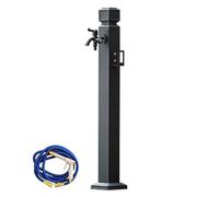 Aluminum Alloy Outdoor Faucet Water Column, 37in Vertical Garden Irrigation System with Spray Gun, Stylish Design for Efficient Watering and Gardening
