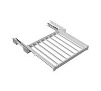 Aluminum Alloy Over-the-Washing Machine Drying Rack, Hidden Pull-Out Pants Drawer, Retractable, 35kg Load Capacity(White,600-850mm)