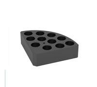 Aluminum Alloy Parallel Reaction Heating Block, Heating Sleeve for 2-40ml Test Tubes & Sample Vials, Laboratory Experiment Use(10 15ml)