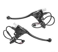 Aluminum Alloy Parking Brake Lever Designed For Electric Tricycles And Tricycles Supporting 22mm Handlebars And Including 8mm Mirror Mounting Thread(Left/Right/Pair)