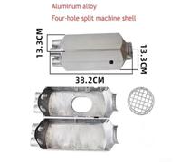 Aluminum Alloy Parking Heater Shell Single Hole Four Hole Design Lightweight Housing Compatible with Various Car Truck Heating Systems Enhances Heat Dis(4 holes)