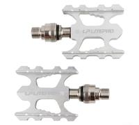 Aluminum Alloy Pedals with Quick Release and Non Slip Features, Ideal for Mountain and Road Biking Adventures (silver)
