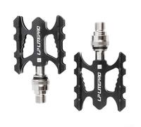 Aluminum Alloy Pedals with Quick Release and Non Slip Features, Ideal for Mountain and Road Biking Adventures (black)