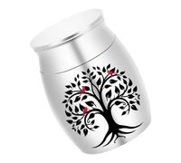 Aluminum Alloy Pet Debris Artifact Jar Safe Ending Cenotaph Display for Dear Partner Decorative Pet Cremation Container
