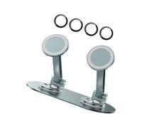 Aluminum Alloy Phone Stand Holder for Two 4-7 Inch Phones Adjustable Rotation 360 Degree Foldable Design Nonslip Feet Suitable for Live Streaming and Daily Applications Adjustable Foldable Phone Stand