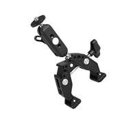 Aluminum Alloy Photography Clamp With Universals Mounting Bracket Two Swivels Joints Fit Camera Phones Studio Equipment Rotating Ball Head Camera Mount With Crabs Pinchers