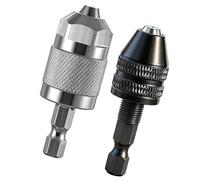 Aluminum Alloy Pneumatic Chucks 3 Jaw Hexagonal Shank Secure Clamping High Efficiency Drilling Smooth Operations Hexagonal Shank Chucks