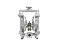Aluminum Alloy Pneumatic Diaphragm Pump Flange Connection Large-Diameter Pneumatic Diaphragm Pump Rubber PTFE Diaphragm QBY-DN15-100