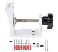 Aluminum Alloy Pocket Hole Fixture Kit, Oblique Hole Locator for Woodworking, Precision Drilling Tool with Clamping System for Frame Cabinets and Photo Frames