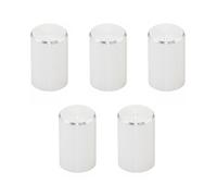 Aluminum Alloy Potentiometer Knob,5PCS 10×15mm Potentiometer Knob Electronic Appliance Switch Cap Amplifier Volume Cap (Silver)
