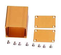 Aluminum Alloy Project Box Integrated Heat Dissipation Case Power Circuit Board Housing Matte Gold DIY Electronic Junction Enclosure