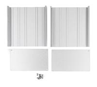 Aluminum Alloy Project Box, Power Junction Enclosure, DIY Electronic Protective Cooling Case with Screws, for Power Amplifier PCB Wiring Industrial Equipment, Lightweight Heat Diss