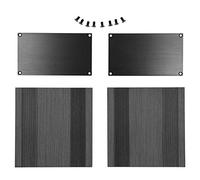 Aluminum Alloy Project Enclosure, HIFI Tube Power Amplifier Shell, Brushed Black with Sealed Design, Split Type Aluminum Alloy Case for Circuit Board and Industrial Equi