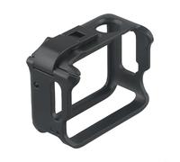 Aluminum Alloy Protective Case Frame for Insta360 GO 3, Metal Housing Shell with Dual Cold Shoe Mounts, Quick Release Design for Horizontal and Vertical, Black