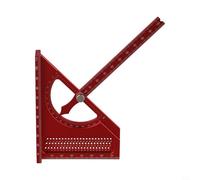 Aluminum Alloy Protractor for Woodworking Angle Ruler 160 Degree Marking Gauge CNC Machined Multi Function Layout Tool Precision Measuring Tool Lightweight(Red)