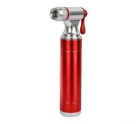 Aluminum Alloy Pump Head with Air Flow Control | Quick connect design, fast inflation, fits mountain and road bikes, install, secure grip(Red)