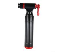 Aluminum Alloy Pump Head with Air Flow Control | Quick connect design, fast inflation, fits mountain and road bikes, install, secure grip(Black)