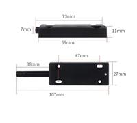 Aluminum Alloy Push-to-Open Cabinet Door Catch Latch - Heavy-Duty Touch Release Rebound Device for Wardrobes, Cupboards & Drawers - 10 x 2.1 x 1.3(White)