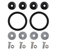 Aluminum Alloy Quick-Release Bumper Fasteners for Front & Rear Bumpers, Trunk/Hatch - Reinforcement Screw Washers, Double-Layer Design, (Is black)