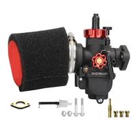 Aluminum Alloy Racing Carb Racing Motorcycle PE17/19/22/24mm Racing Carburetor Kit Foam Air Filter FIT For Yamaha FIT For Suzuki 100-150cc FIT For GY6(PE17mmRacing Kit)