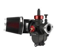 Aluminum Alloy Racing Carb Racing PE Flange Carburetor Set With CNC Air Filter Carb Jets FIT For Yamaha FIT FOR Honda 2T 4T Pit Dirt Bike(PE26mmFLYJ Kit)
