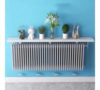 Aluminum Alloy Radiator Shelf, 14.5cm Wide, 35-200cm Adjustable, Floating Heater Cover with 8cm Bracket, Supports 20kg, Perfect for Home Decor and Space-Saving Solutions