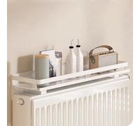Aluminum Alloy Radiator ShelfFloating Display Shelves for Home Office Living Room Bedroom BathroomNo Drilling Strong Load Capaci (80 x 15 cm)
