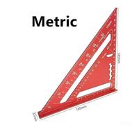 Aluminum Alloy Rafter Square, 7-Inch Carpenter Layout Tool with Framing, Miter & Protractor Functions for Accurate Woodworking & Timber Projects
