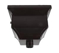 Aluminum Alloy Rain Gutter Connector, Curved Funnel Adapter 1.97 | Coffee Colour, Direct Water Flow to Drain, Easy DIY Install, for Roof Drainage Systems and Outlets