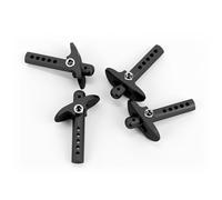 Aluminum Alloy RC Body Post Upgrade Parts for Arrma 1/7 Felony Fireteam Infraction Limitless 1/8 Notorious Talion Typhon Vendetta 1/10 Vorteks Kraton Outcast,Replace #AR320357#ARAC3476 (Black)