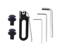 Aluminum Alloy Rear Arrow Rest for Recurve and Competitive Bow with Height Adjustable Steel Needle and Magnetic Design for Stable Arrow Flight (Black)