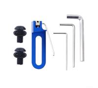 Aluminum Alloy Rear Arrow Rest for Recurve and Competitive Bow with Height Adjustable Steel Needle and Magnetic Design for Stable Arrow Flight (Blue)