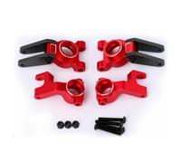 Aluminum Alloy Rear Axle Seat & Front Steering Cup for Arrma 1/10 Gorgon 2WD (Red)