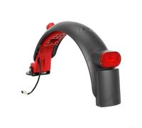 Aluminum Alloy Rear Mudguard with Tail Light for Xiaomi for M365 Pro2 and 1S, Designed to Enhance Scooter Look While Protecting Against Dirt and Splash (Gray + Red)(Gray+Red)