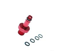 Aluminum Alloy Rear Shock Air Valve Adapter For Rockshox for monarch, | for marzocchi IFP Pumping Tools, Pressure Reducer Gas Nozzle Tool With Seals Ring, Red Bike Maintenance Accessory