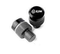 Aluminum alloy rearview mirror screws For SYM CRUISYM GTS 300 300i JOYMAX Z 125 250 CNC Aluminum Motorcycle Rearview Mirror Hole Plug Screw Bolts Cover Caps(Titanium)