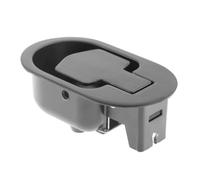 Aluminum Alloy Recliner Release Handle, Black Oval Pull Lever Replacement Part for Sofa Couch Chair, Fits 3mm and 6mm Cable, Industrial Metal Finger Grip