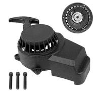 Aluminum Alloy Recoil Pull Start Starter for 2 Stroke Engine 43cc 47cc 49cc 50cc SYX Mini ATV Quad 4 Wheeler Go kart Pit Dirt Pocket Bike Motor Black