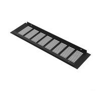 Aluminum Alloy Rectangular Air Vent Grille For Wardrobe Shoe Cabinet Computer Tower Ventilation Cover Black 100x150mm Size(100X350mm)