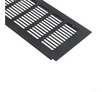 Aluminum Alloy Rectangular Air Vent Grille For Wardrobe Shoe Cabinet Computer Tower Ventilation Cover Black 100x150mm Size(100X300mm)