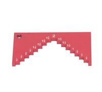 Aluminum Alloy RED Step Depth Bench Planes Router Measuring Tool Compact Portable Workshop