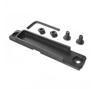 Aluminum Alloy Remote Pressure Switch Mount Plate, For Tactical Scout Flashlight Pressure Switch Pad, Fits M/K Dual System(BK)
