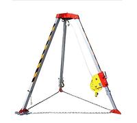 Aluminum Alloy Rescue Tripod Wellhead Bracket, Multi-functional Emergency Exploration Well Limited Space Tripod CAIHUA (Color : 1200 lbs thicken+winch)